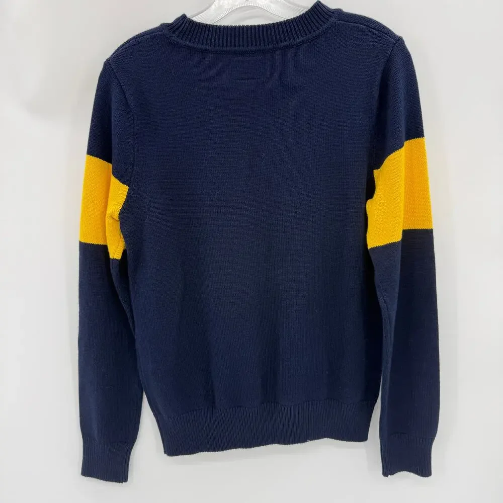 HILLFLINT Michigan Collegiate Knit Sweater Size S Womens Preppy State University